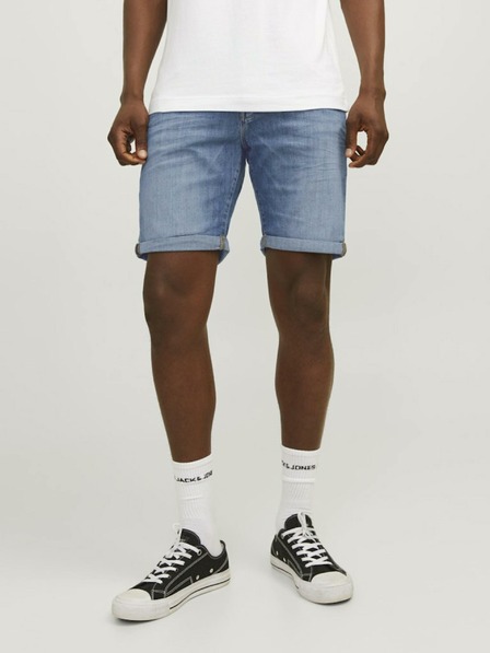 Jack & Jones Modré pánske džínsové šortky Jack & Jones Rick