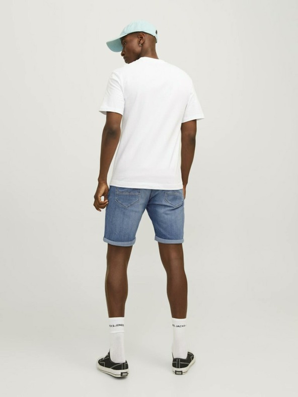 Jack & Jones Modré pánske džínsové šortky Jack & Jones Rick