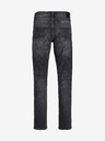 Jack & Jones Čierne pánske džínsy rovného strihu Jack & Jones Mike