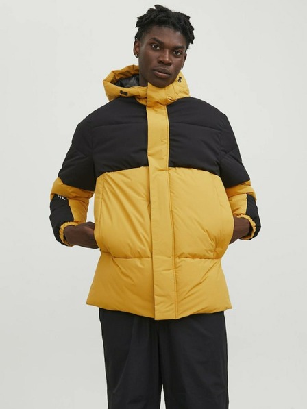 Jack & Jones Žltá pánska zimná bunda Jack & Jones Force