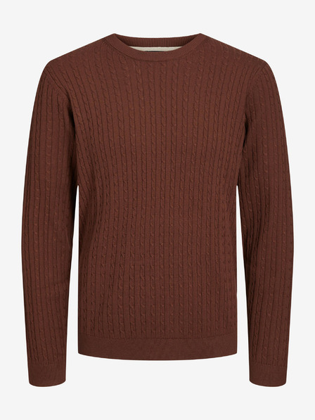 Jack & Jones Hnedý pánsky sveter Jack & Jones Arthur