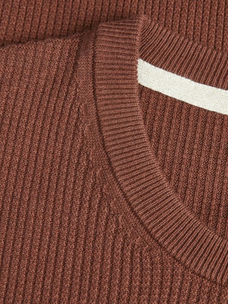 Jack & Jones Hnedý pánsky sveter Jack & Jones Arthur