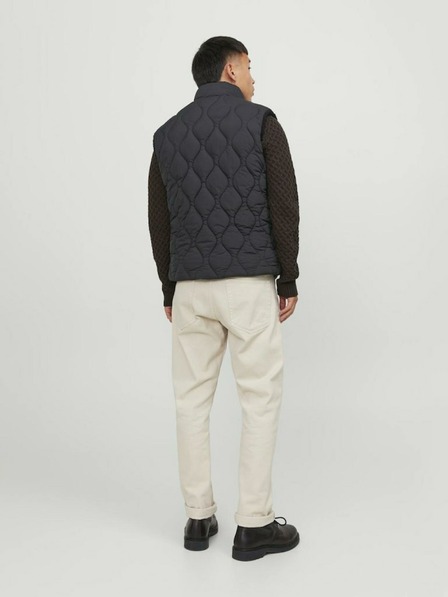Jack & Jones Čierna pánska obojstranná vesta Jack & Jones