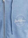 Jack & Jones Modrá pánska mikina Jack & Jones Forest s kapucňou na zips