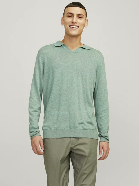 Jack & Jones Zelený pánsky sveter Jack & Jones Cigor