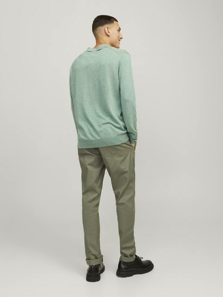 Jack & Jones Zelený pánsky sveter Jack & Jones Cigor