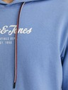 Jack & Jones Modrá pánska mikina Jack & Jones Henry s kapucňou