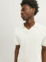 Jack & Jones Krémová pánska polokošeľa Jack & Jones zo zmesi ľanu