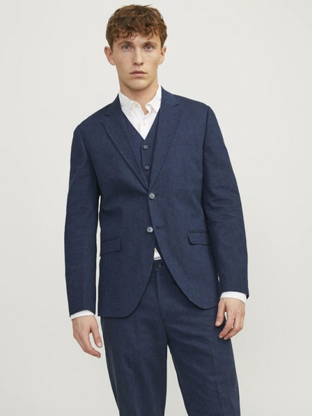 Jack & Jones Tmavomodrá pánska bunda Jack & Jones Riviera