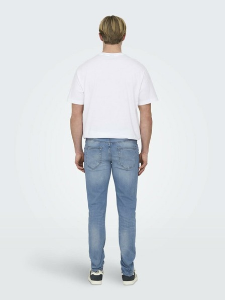 ONLY & SONS Svetlomodré pánske slim fit džínsy ONLY & SONS Loom