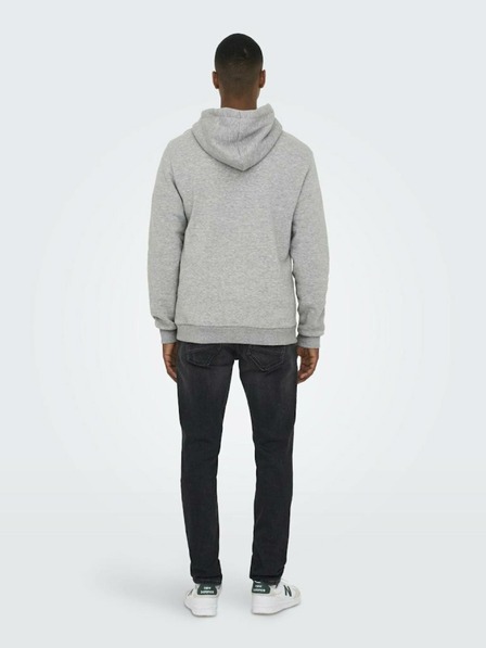 ONLY & SONS Šedá pánska mikina ONLY & SONS Ceres