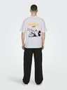 ONLY & SONS Biele pánske tričko ONLY & SONS Disney