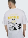 ONLY & SONS Biele pánske tričko ONLY & SONS Disney
