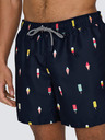 ONLY & SONS Tmavomodré pánske vzorované plavky ONLY & SONS Ted