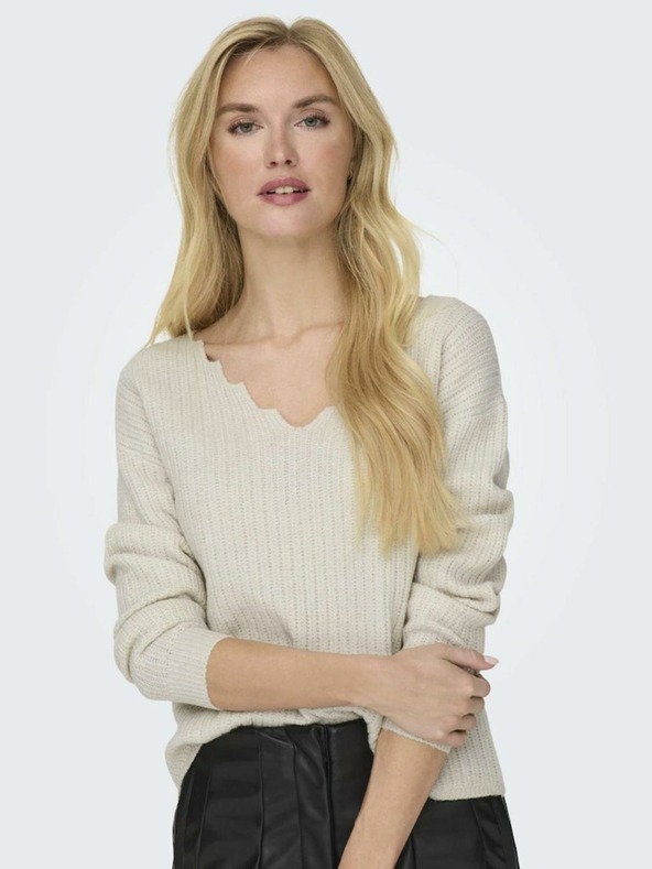 ONLY Krémový dámsky sveter ONLY Gabriel