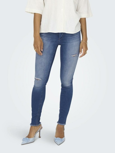 ONLY Modré dámske džínsy skinny fit ONLY Blush