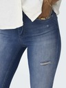 ONLY Modré dámske džínsy skinny fit ONLY Blush