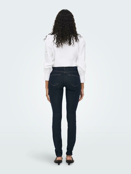 ONLY Tmavomodré skinny fit džínsy ONLY Blush