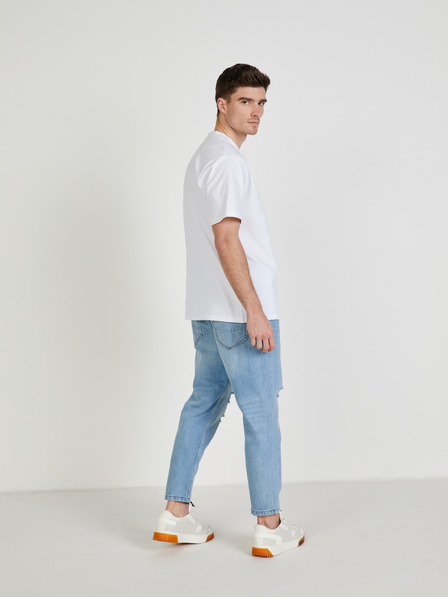 ONLY & SONS Biele základné tričko ONLY & SONS Fred