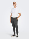 ONLY & SONS Tmavosivé pánske chino nohavice ONLY & SONS Mark
