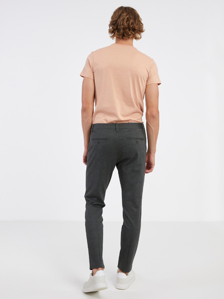 ONLY & SONS Tmavosivé pánske chino nohavice ONLY & SONS Mark