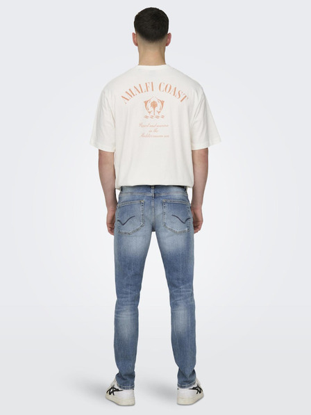 ONLY & SONS Svetlomodré pánske slim fit džínsy ONLY & SONS Loom
