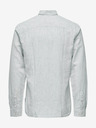 ONLY & SONS Bielo-zelená pánska pásikavá košeľa s plátnom ONLY & SONS Caiden