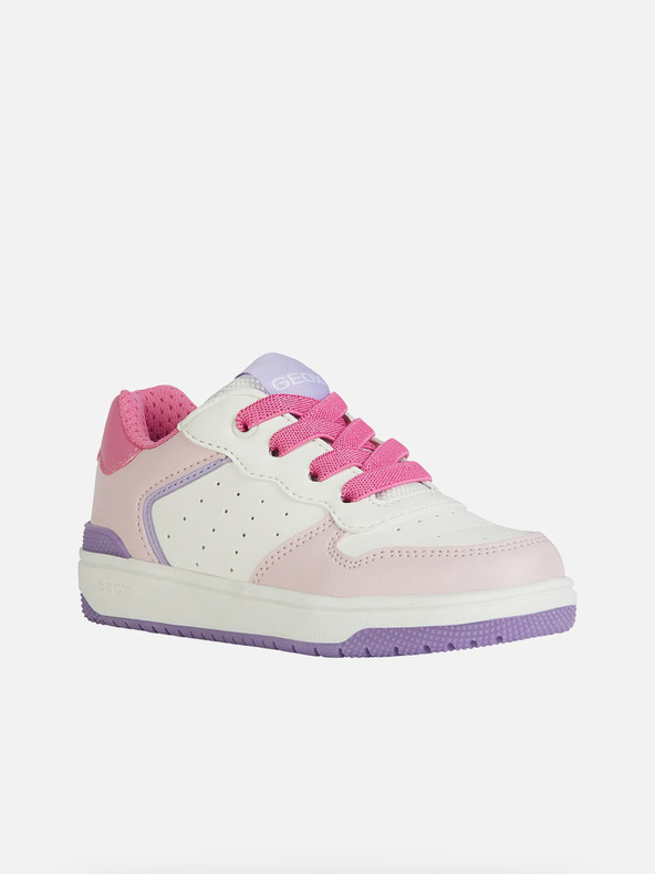 Geox Biele dievčenské tenisky Geox Washiba