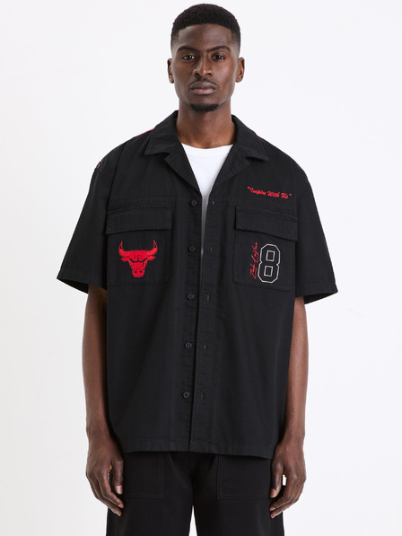 Celio Čierne pánske tričko Celio NBA Chicago Bulls