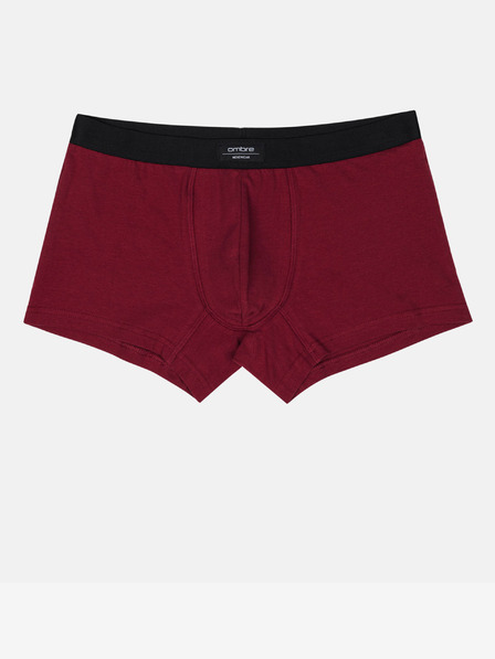 Ombre Clothing Vínové pánske boxerky Ombre Oblečenie