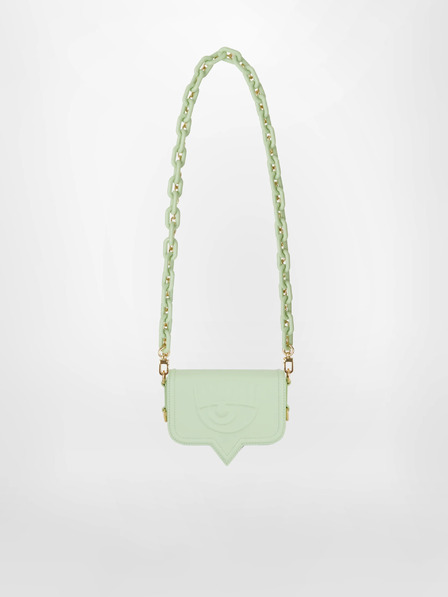 CHIARA FERRAGNI Svetlozelené dámske tašky CHIARA FERRAGNI Eyelike Bags