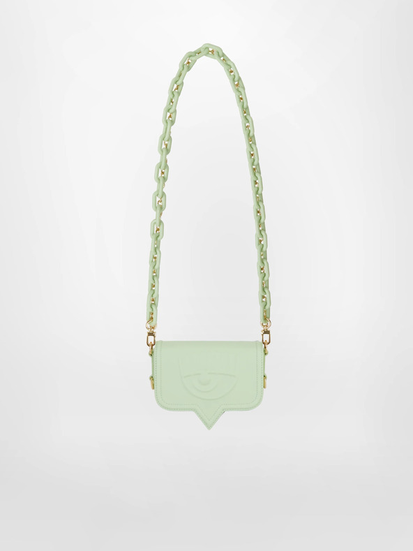 CHIARA FERRAGNI Svetlozelené dámske tašky CHIARA FERRAGNI Eyelike Bags