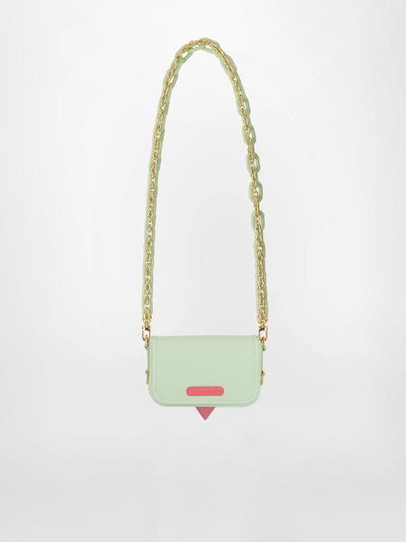 CHIARA FERRAGNI Svetlozelené dámske tašky CHIARA FERRAGNI Eyelike Bags