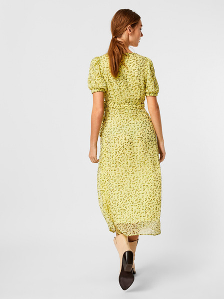 AWARE by VERO MODA Zelené kvetinové zavinovacie maxi šaty AWARE by VERO MODA Ofelia