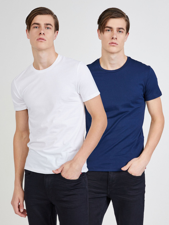 Levi's® Sada dvoch pánskych tričiek Levi's® The Perfect v bielej a modrej farbe