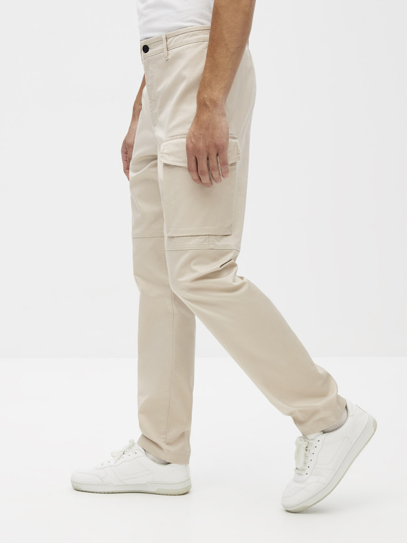 Celio Béžové nohavice Celio Sokargo