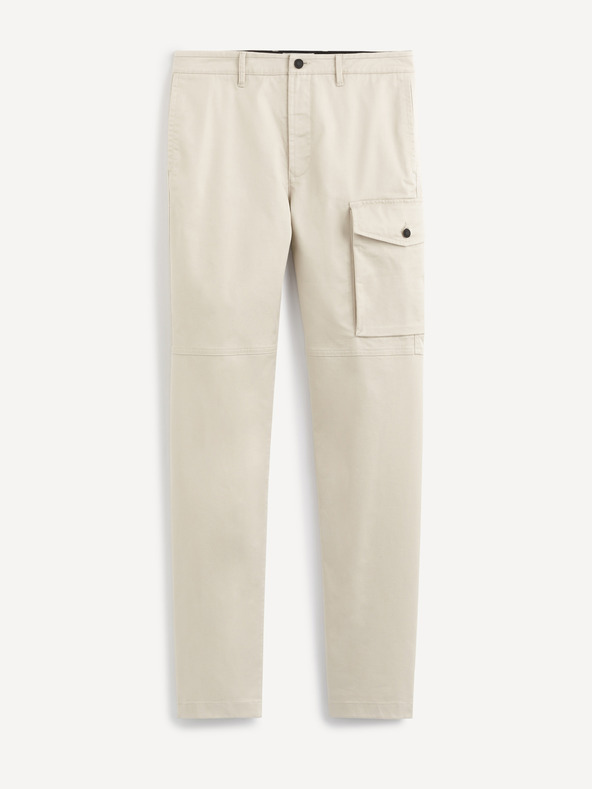 Celio Béžové nohavice Celio Sokargo