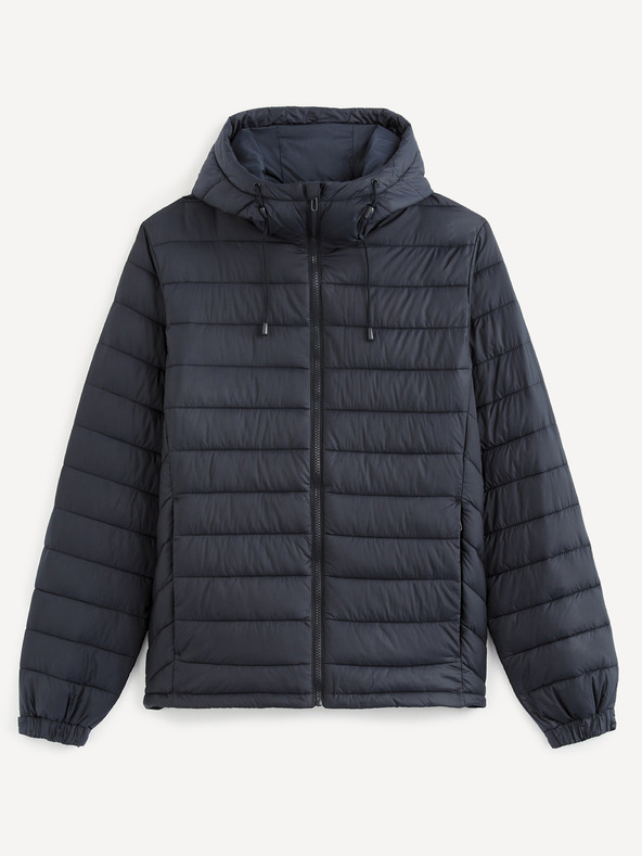 Celio Tmavomodrá prešívaná bunda Celio Sucolor