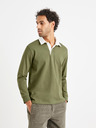 Celio Zelené pánske polo tričko Celio Vemix