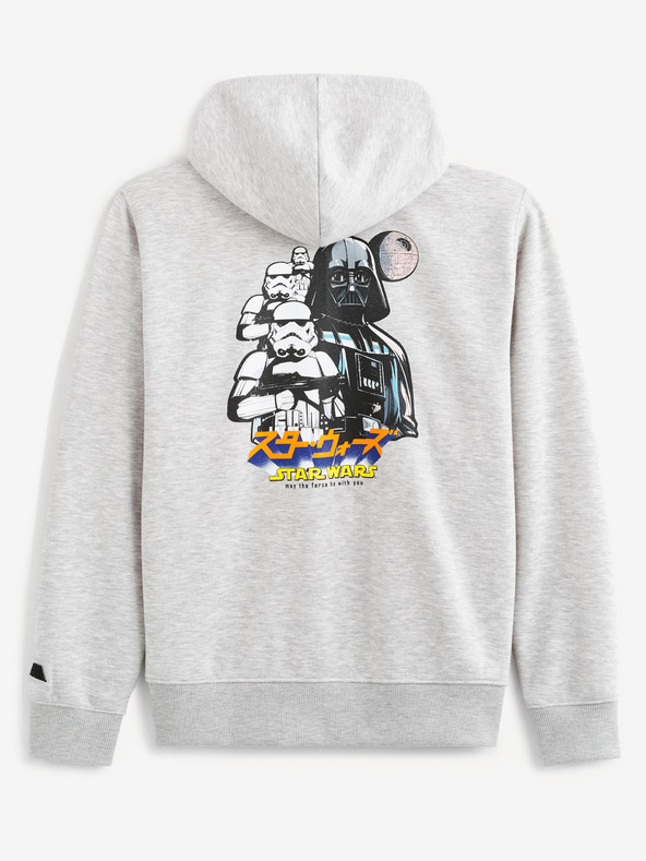 Celio Šedá pánska mikina Celio Star Wars