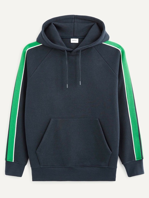 Celio Tmavomodrá pánska mikina Celio Vebandit
