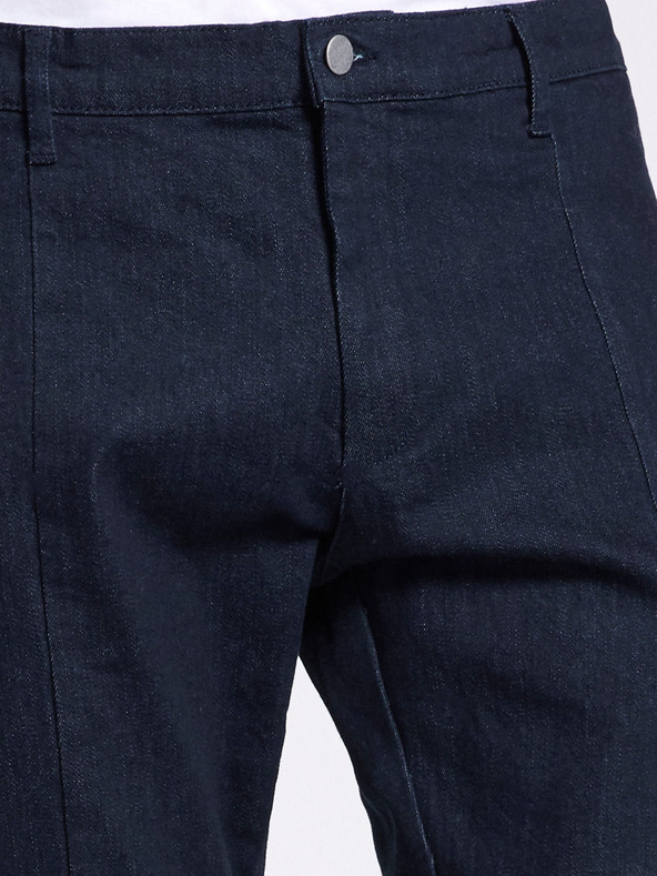 Celio Tmavomodré pánske džínsy slim fit strihu s prúžkom Celio C25
