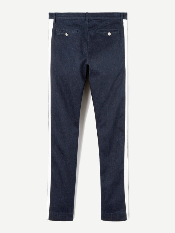 Celio Tmavomodré pánske džínsy slim fit strihu s prúžkom Celio C25