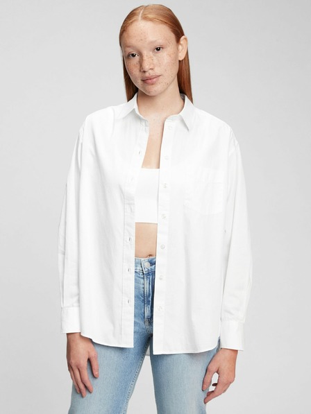 GAP Bavlnená oversize košeľa GAP