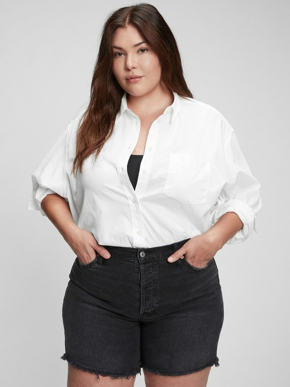 GAP Bavlnená oversize košeľa GAP