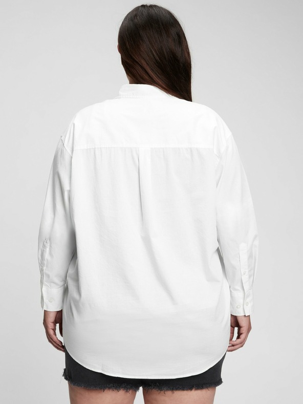 GAP Bavlnená oversize košeľa GAP