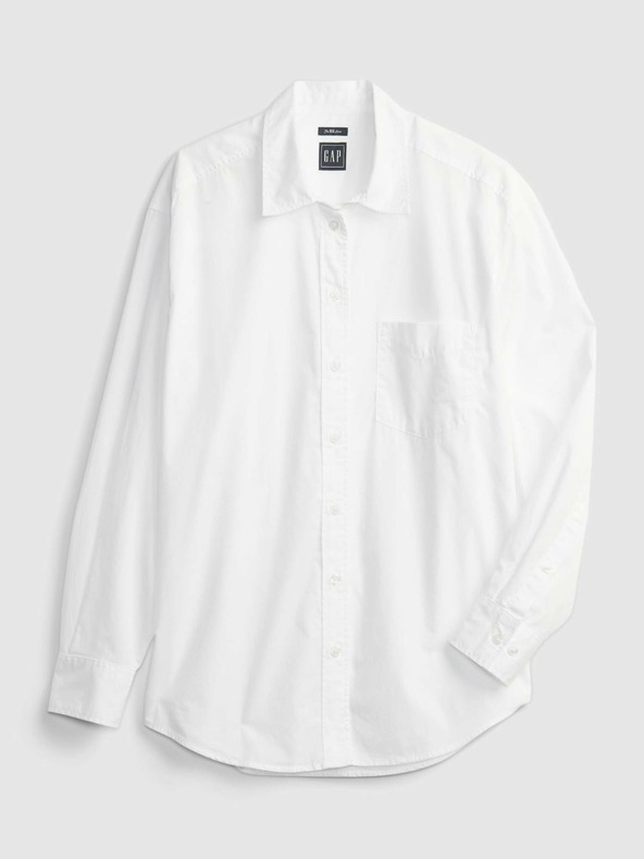 GAP Bavlnená oversize košeľa GAP