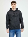 GAP Fleece mikina s kapucňou a logom GAP