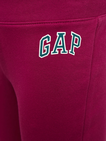 GAP Detské tepláky fleece logo army GAP