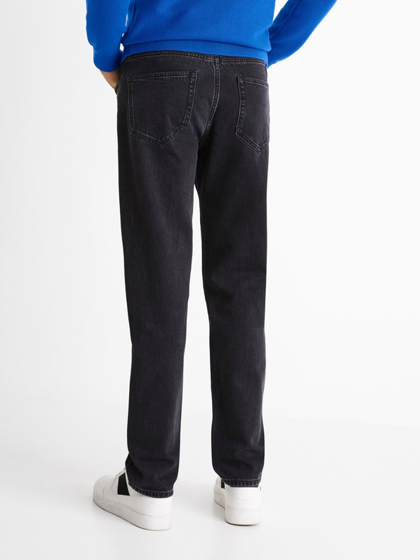 Celio Čierne voľné džínsy Celio C75 Coback4